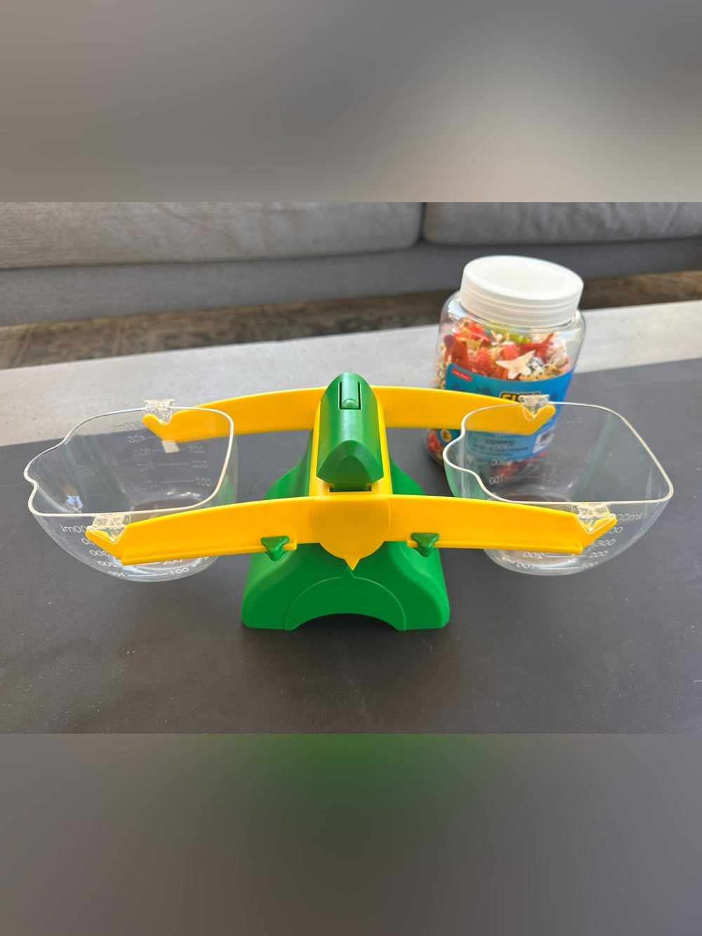 Lakeshore Kids Toy Balance Scale - Green and Yellow